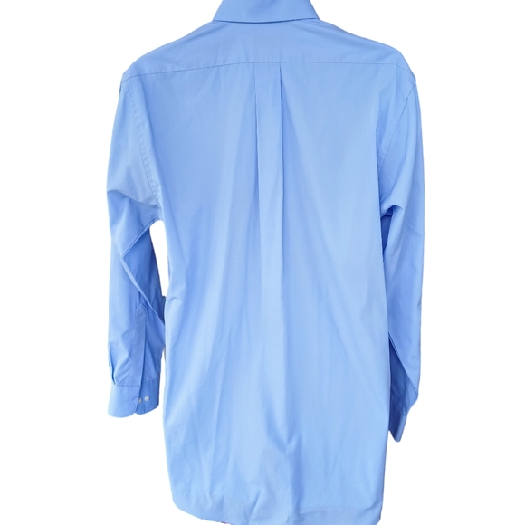 Van Heusen Men's Medium Size 15 33/34 L/Sleeve Lt. Blue Button Down Dress Shirt - Picture 8 of 8